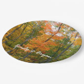 Herbst-Ahornbäume Herbstfotografie Pappteller (Schrägansicht)