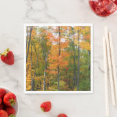 Herbst-Ahornbäume Herbstfotografie Serviette (Beispiel)