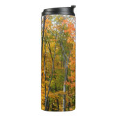 Herbst-Ahornbäume Herbstfotografie Thermosbecher (Nach links gedreht)