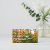 Herbst-Ahornbäume Herbstfotografie Visitenkarte (Stehend Vorderseite)