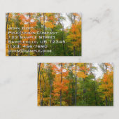 Herbst-Ahornbäume Herbstfotografie Visitenkarte (Vorne/Hinten)