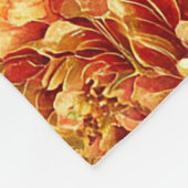 Herbst-Ahornblatt-Botanischer Patchwork Fleecedecke (Ecke)