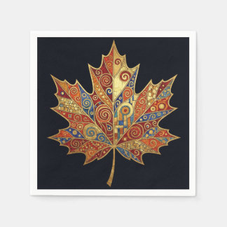 Herbst-AHORNBLATT-Cocktailservietten Serviette