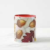 Herbst-Ahornblatt-Eichel Tasse (Zentrum)