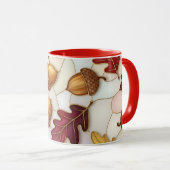 Herbst-Ahornblatt-Eichel Tasse (VorderseiteRechts)