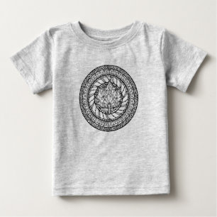 Herbst-Ahornblatt-Gekritzel Baby T-shirt