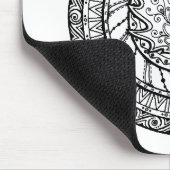 Herbst-Ahornblatt-Gekritzel Mousepad (Ecke)