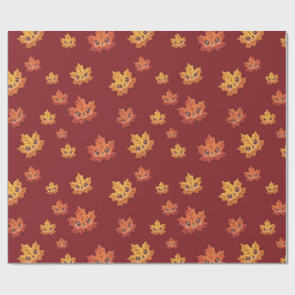Herbst-Ahornblatt Geschenkpapier