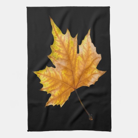 Herbst-Ahornblatt Geschirrtuch (Vertikal)