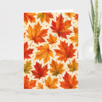 Herbst-Ahornblatt-Muster | Herbst Orange-Rotes Bla