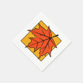Herbst-Ahornblatt Orange Serviette (Ecke)