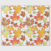 Herbst-Ahornblatt-Packpapier Geschenkpapier (Flach)