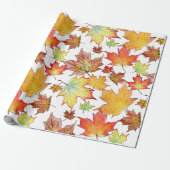 Herbst-Ahornblatt-Packpapier Geschenkpapier (Ungerollt)