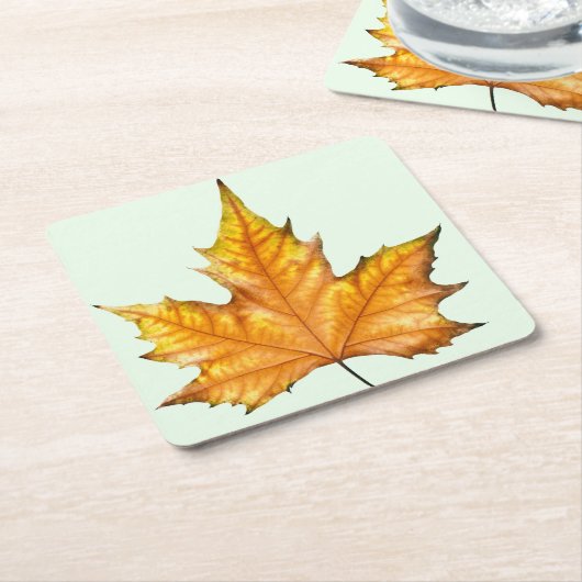Herbst-Ahornblatt Rechteckiger Pappuntersetzer (angewinkelt)