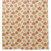 Herbst-Ahornblätter Duschvorhang (Vorderseite)