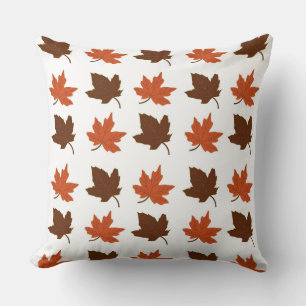 Herbst-Ahornblätter-Muster Kissen