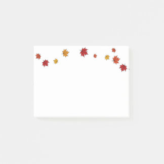 Herbst-Ahornblätter Post-it Klebezettel