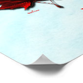 Herbst-Ahornleaf-kanadische Flagge Poster (Ecke)