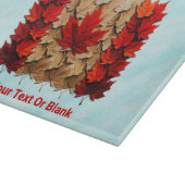 Herbst-Ahornleaf-kanadische Flagge Schneidebrett (Ecke)