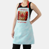Herbst-Ahornleaf-kanadische Flagge Schürze (InSitu)