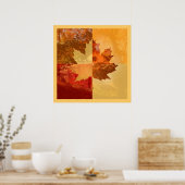 Herbst, Ahornleaf Poster (Küche)