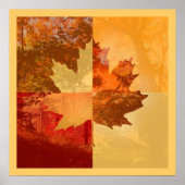 Herbst, Ahornleaf Poster (Vorne)