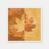 Herbst, Ahornleaf Serviette (Vorderseite)