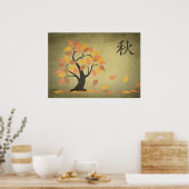 Herbst [Aki] Baumdruck Poster (Küche)