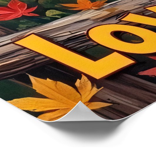 Herbst akustisch: Bärenküste Poster (Ecke)