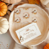 Herbst Alberne Gänsehuchbücher für Babytickets Begleitkarte