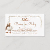 Herbst Alberne Gänsehuchbücher für Babytickets Begleitkarte (Vorderseite)