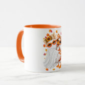 Herbst Alberner Gans Geist Herbst Halloween  Tasse (Vorderseite Links)