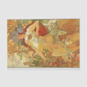 Herbst: Alphonse Mucha Tissue Paper Seidenpapier (Vorderseite)