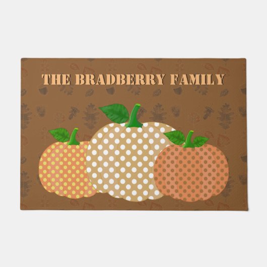 Herbst als Personalisierte Türmatte (Vorderseite)