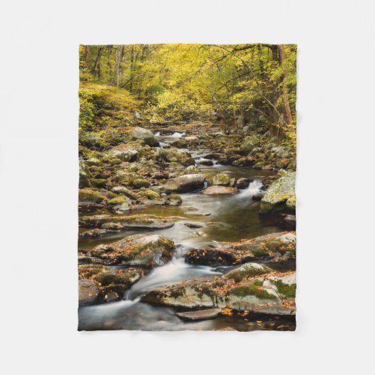Herbst am Big Creek Fleecedecke (Vorderseite)