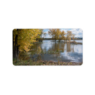 Herbst am Black Dog Lake Adressaufkleber