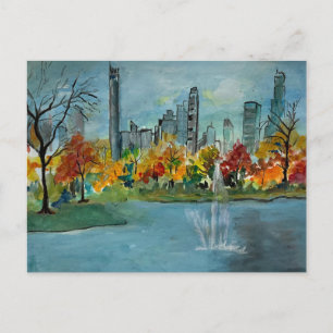 Herbst am Jacquline-Kennedy-Stausee Postkarte