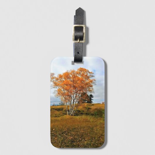 Herbst am Lake Michigan Gepäckanhänger (Vorderseite Vertikal)
