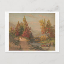 Herbst am Lehigh Chromolithographie 1882