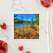 Herbst am Napkins-See Serviette (Beispiel)
