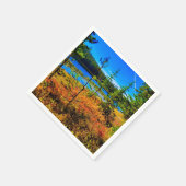 Herbst am Napkins-See Serviette (Ecke)