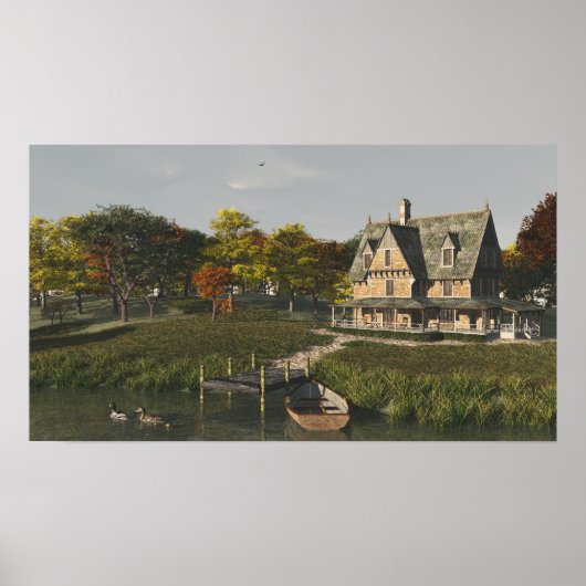 Herbst am Print-See Poster (Vorne)