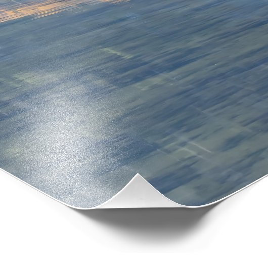 Herbst am See Fotodruck (Ecke)