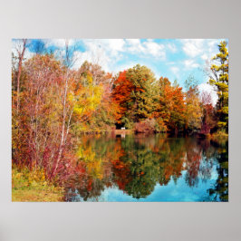 Herbst am See - Herbstlaube Poster