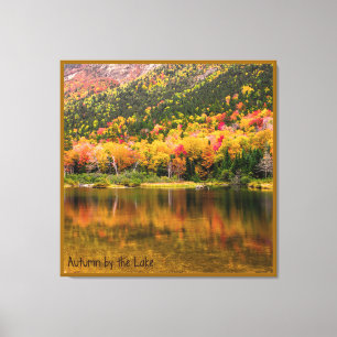 Herbst am See Leinwanddruck
