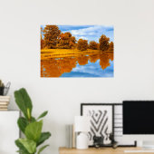 Herbst am See Poster (Heimbüro)