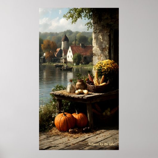 Herbst am See Poster (Vorne)