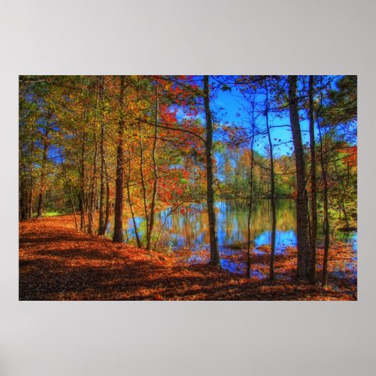 Herbst am See Poster (Vorne)