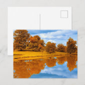 Herbst am See Postkarte (Vorne/Hinten)