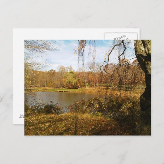 Herbst am See Postkarte (Vorne/Hinten)